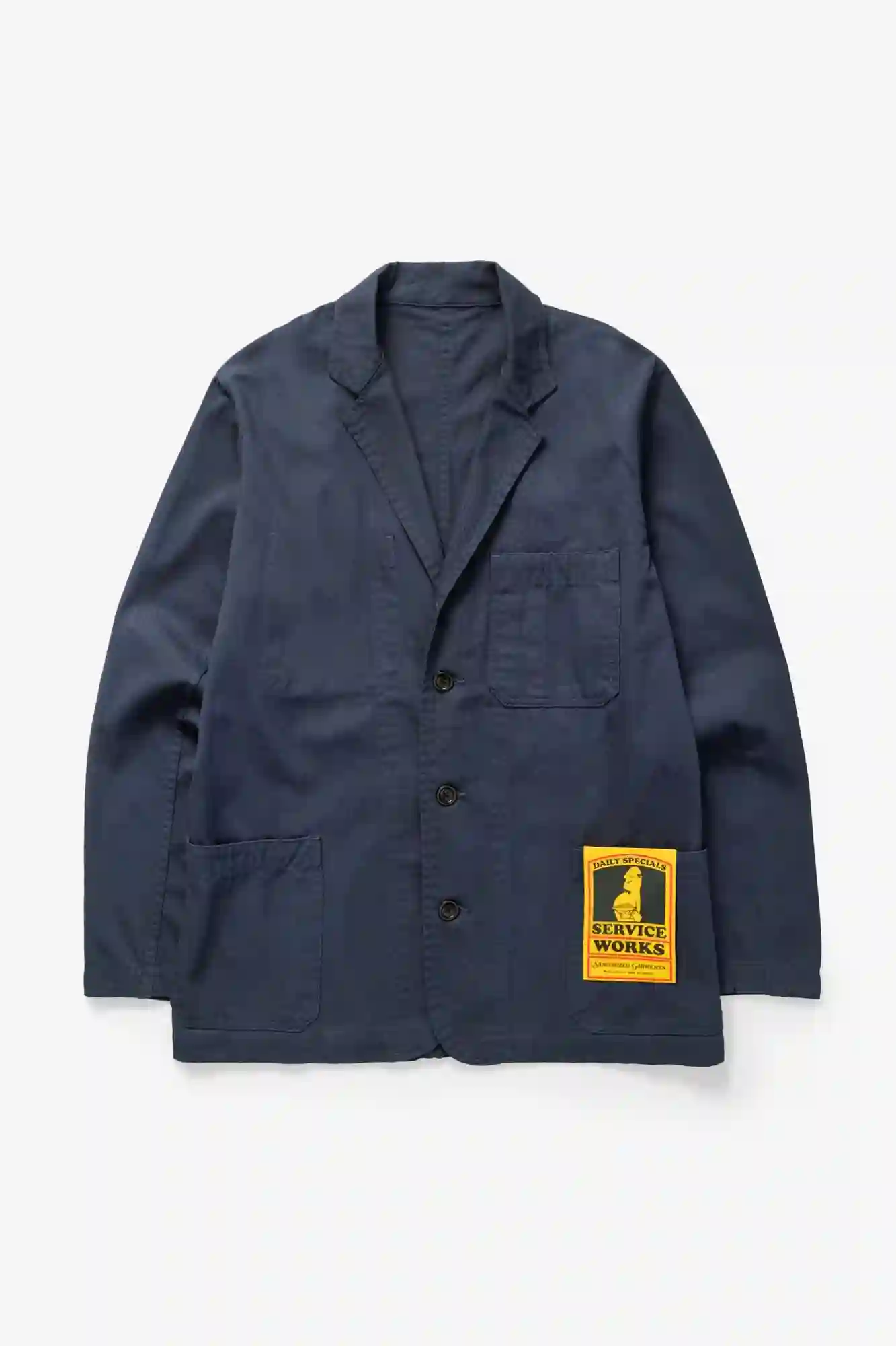 CHAQUETA DRILL SERVER SUIT AZUL MARINO SERVICE WORKS