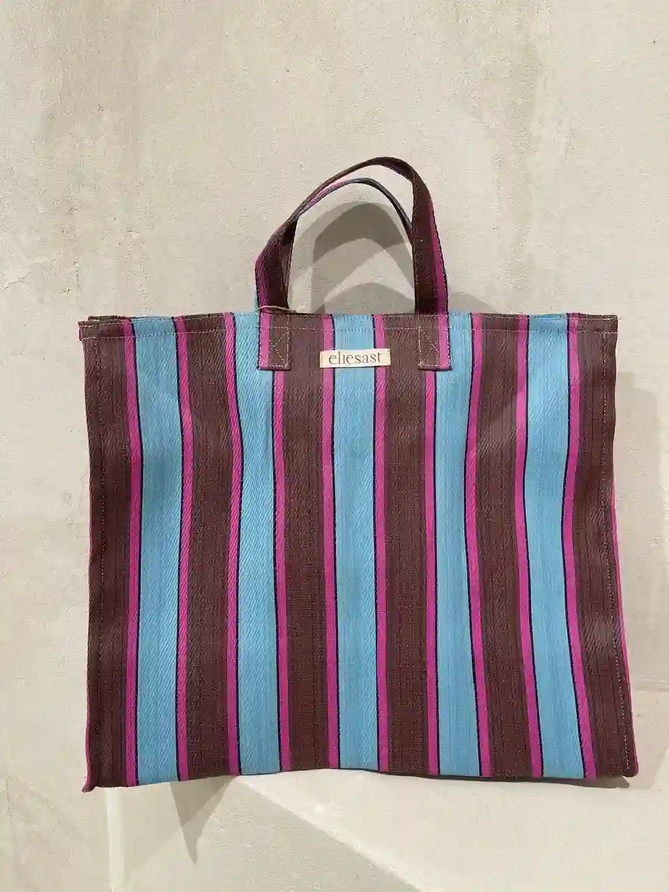 BOLSO XL MARRÓN Y AZUL / ELIESAST