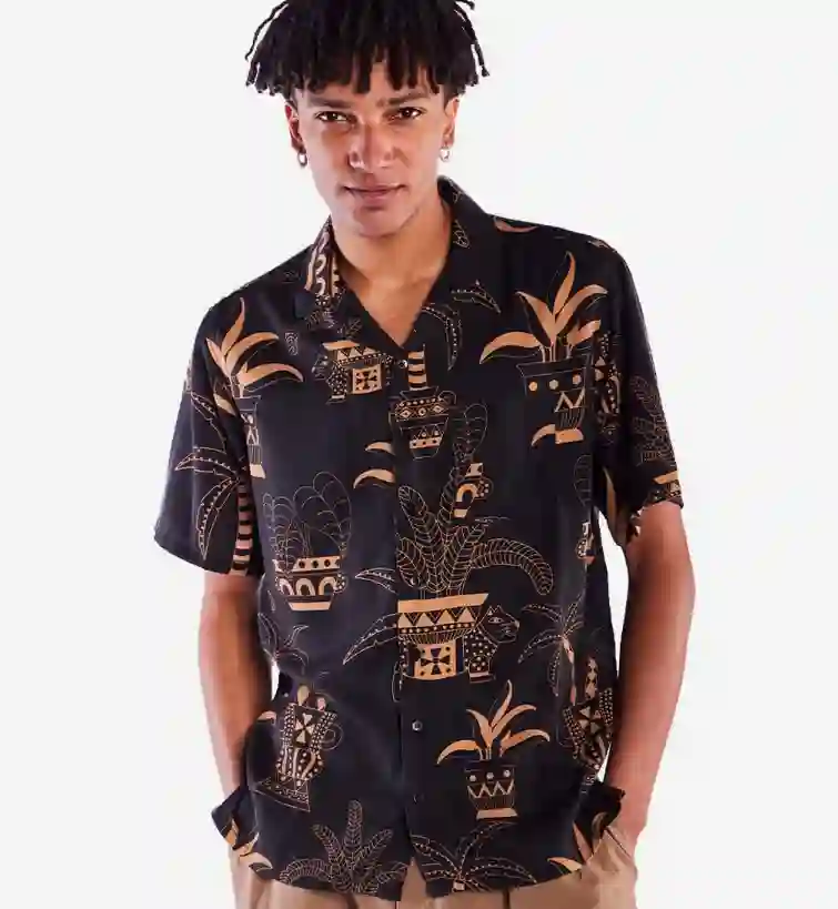 CAMISA ALOHA CERAMIC POTS OLOW