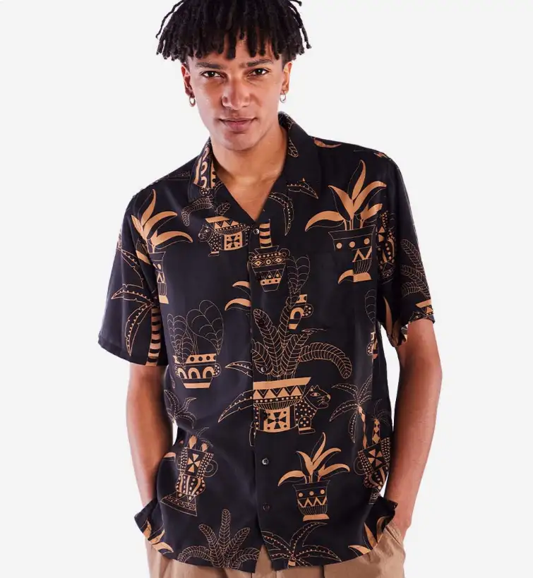 CAMISA ALOHA CERAMIC POTS OLOW