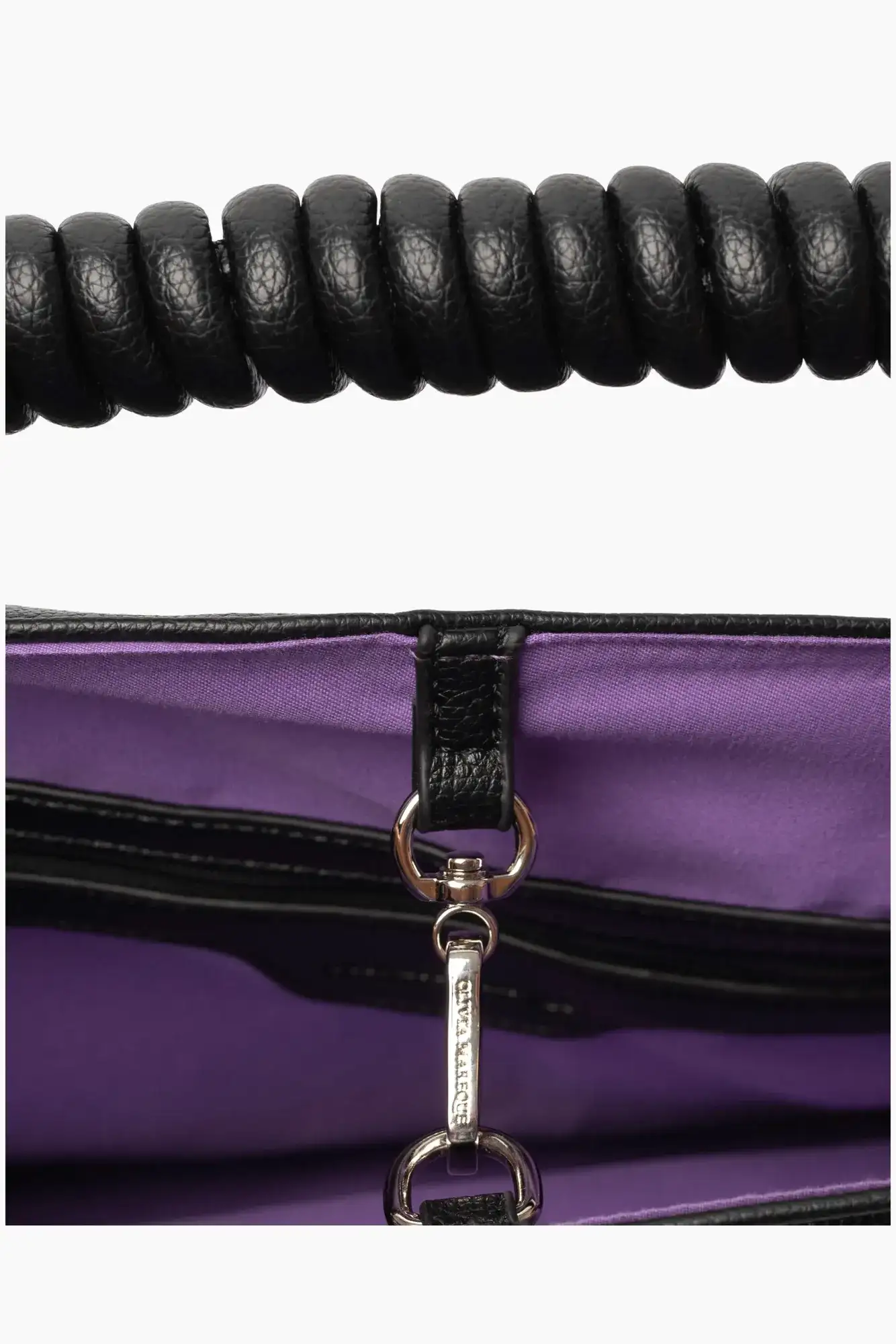 Petra Bag (Black) + Shoulder Curly Chain /Olivia Mareque - Image 3