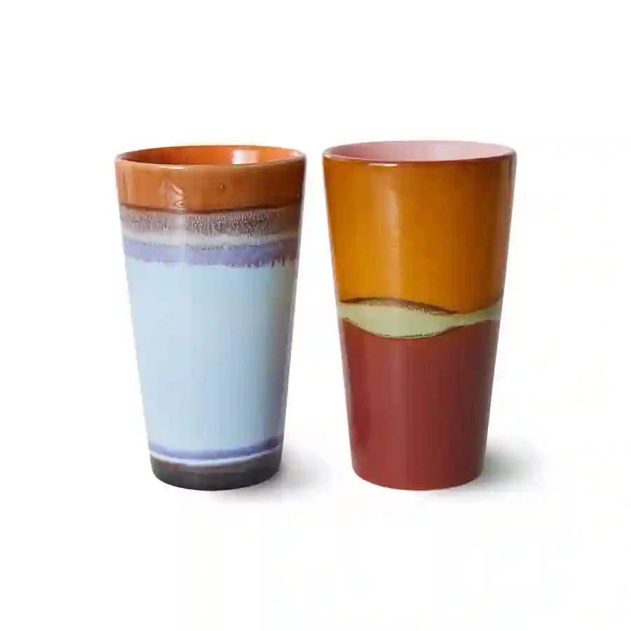SET 2 LATTE MUGS CLASH / HK LIVING