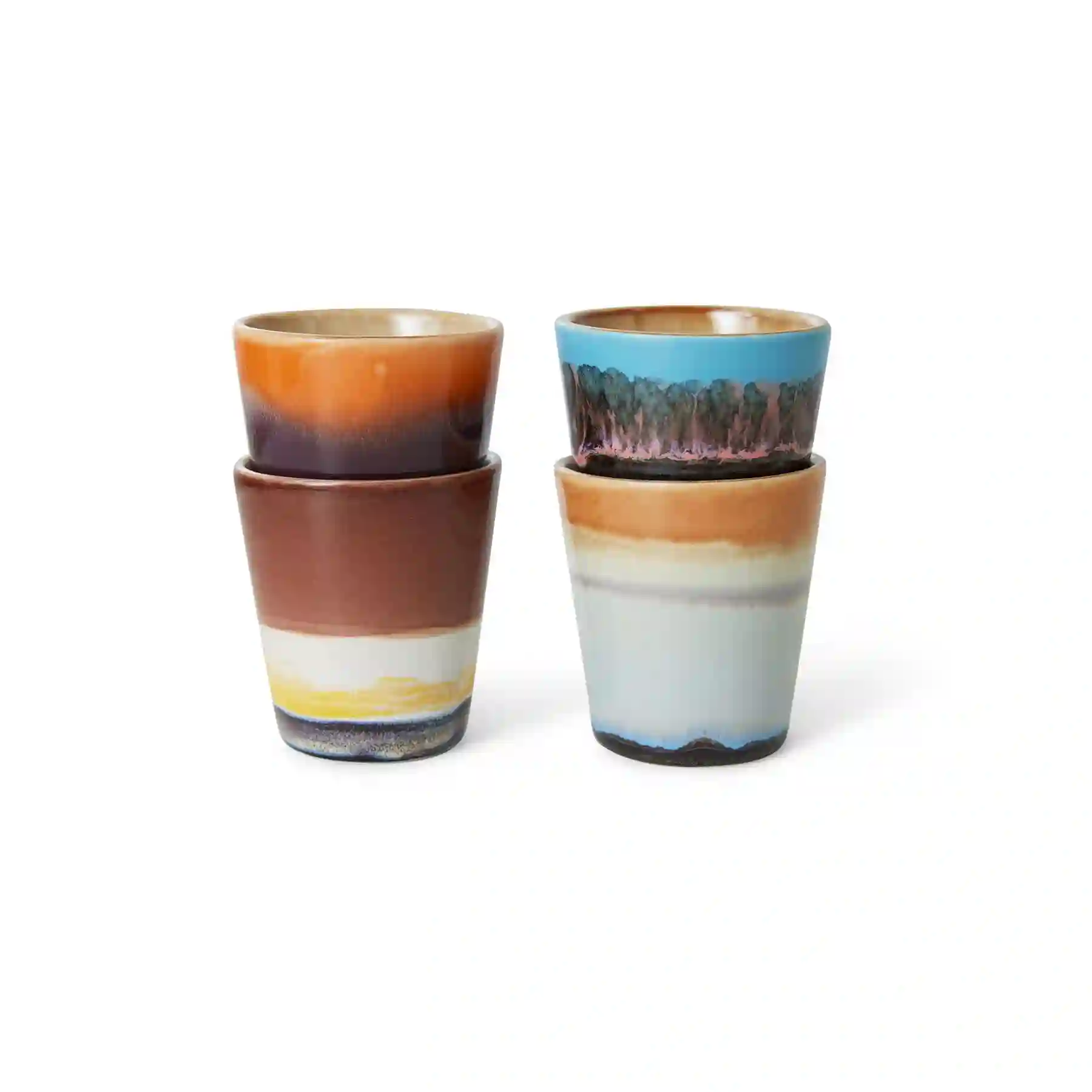SET 4 RISTRETTO MUGS SOLAR / HK LIVING