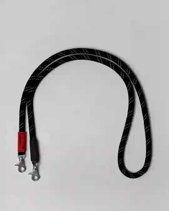 10MM ROPE STRAP (BLACK REFLECTIVE) / TOPOLOGIE