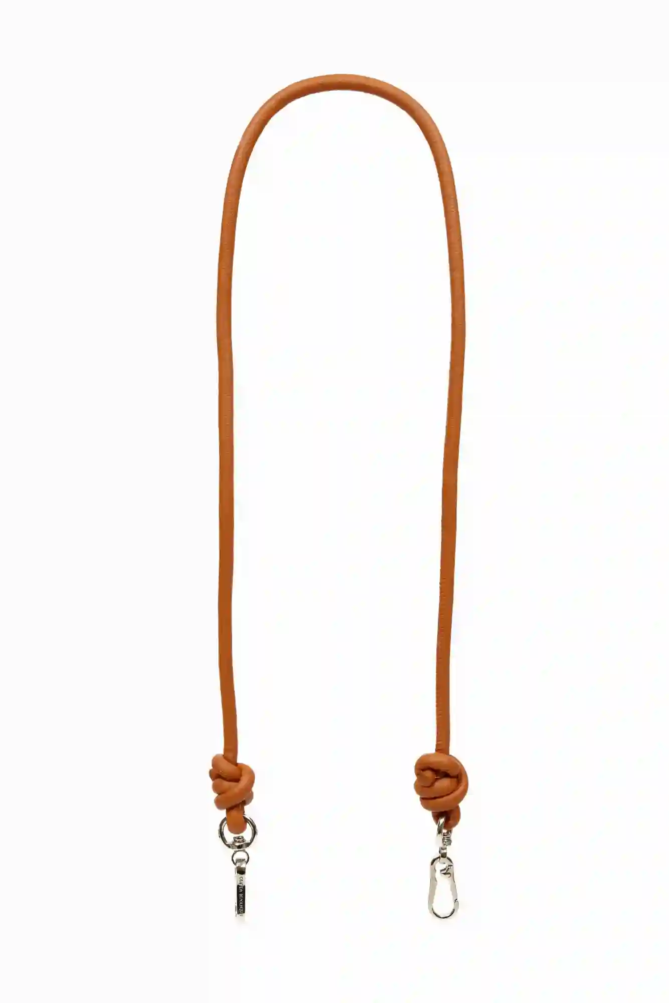 CADENA PIEL NUDO BANDOLERA MARRÓN / OLIVIA MAREQUE