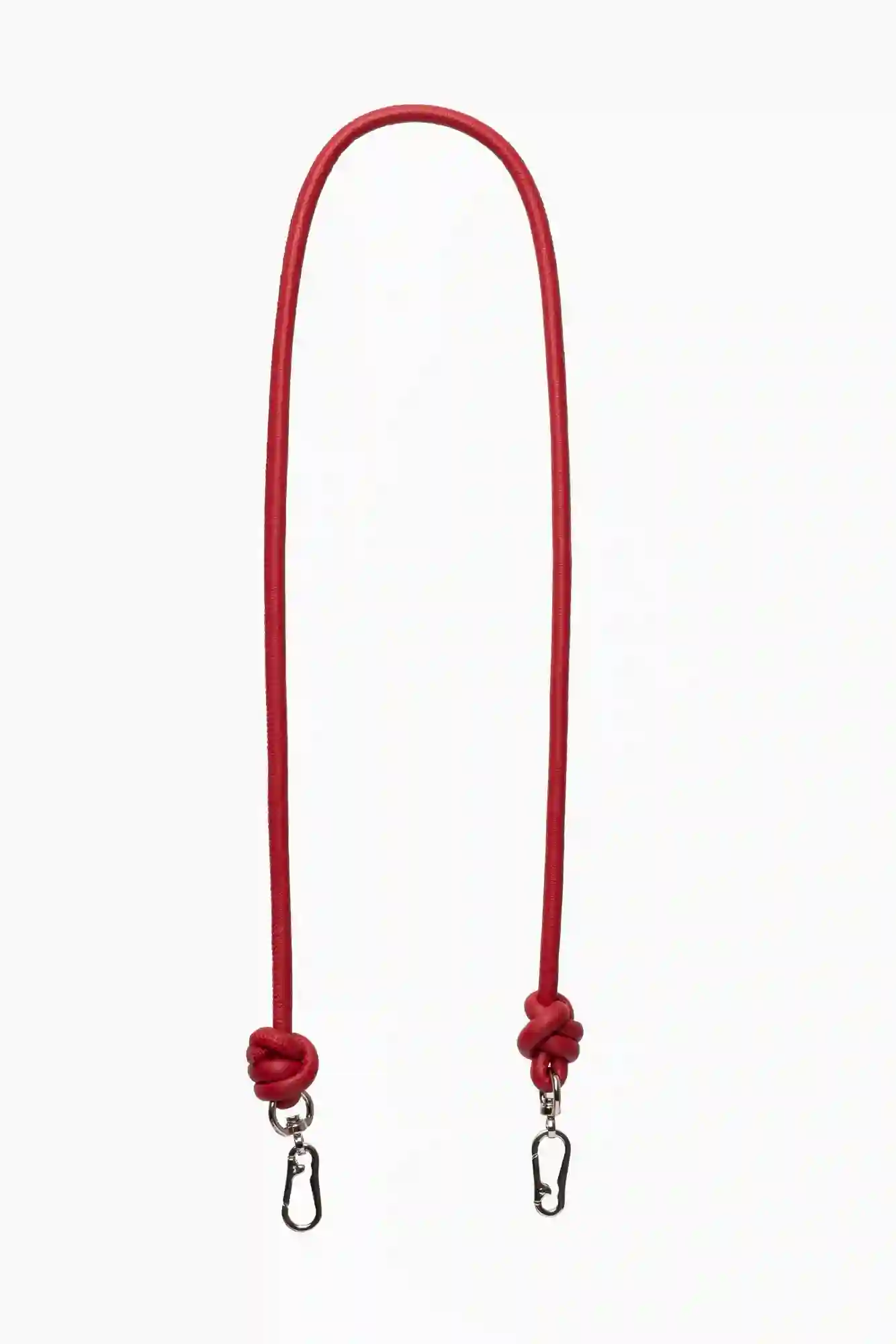 CADENA PIEL NUDO BANDOLERA ROJA / OLIVIA MAREQUE