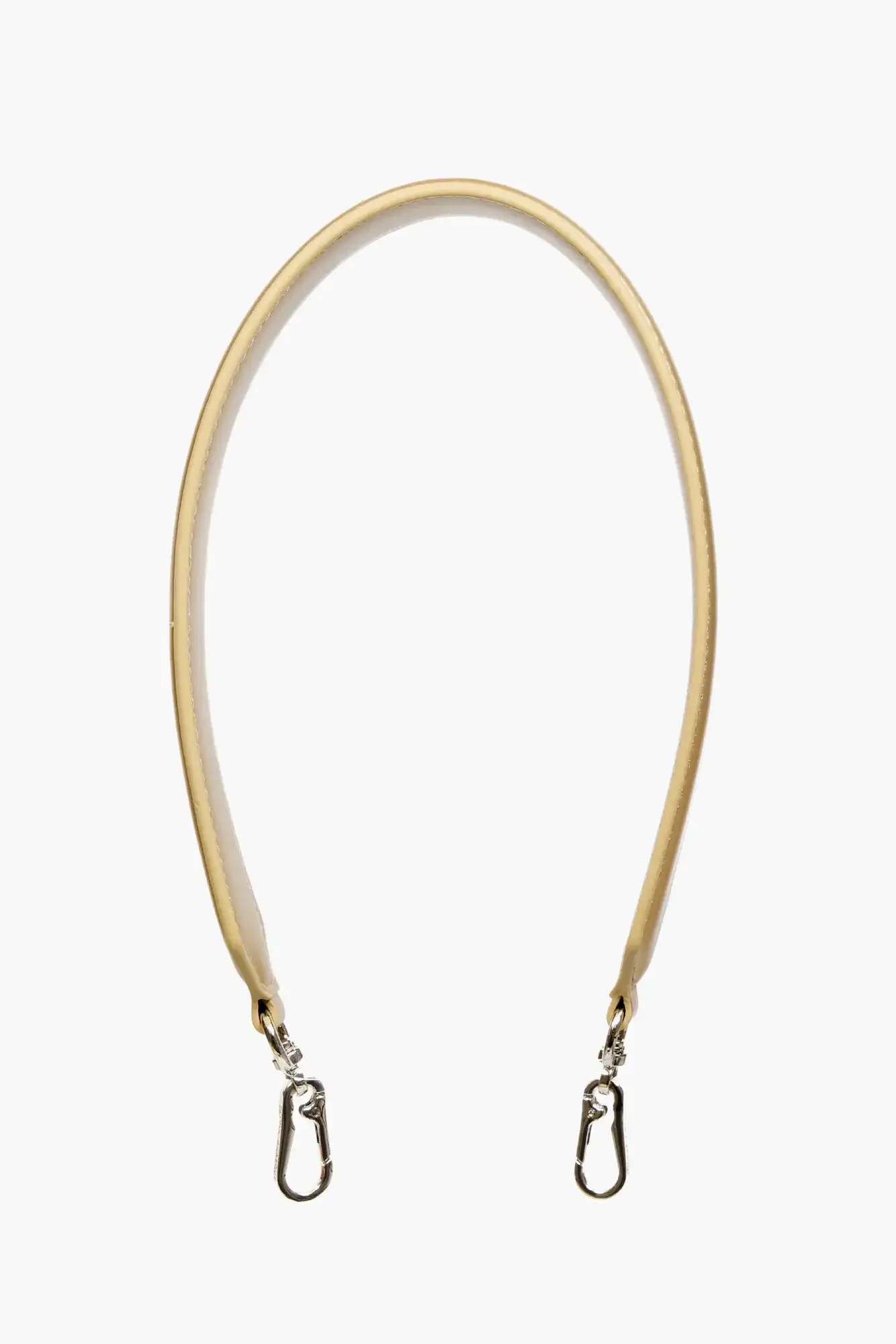 CADENA PIEL PLANA HOMBRO DORADA / OLIVIA MAREQUE