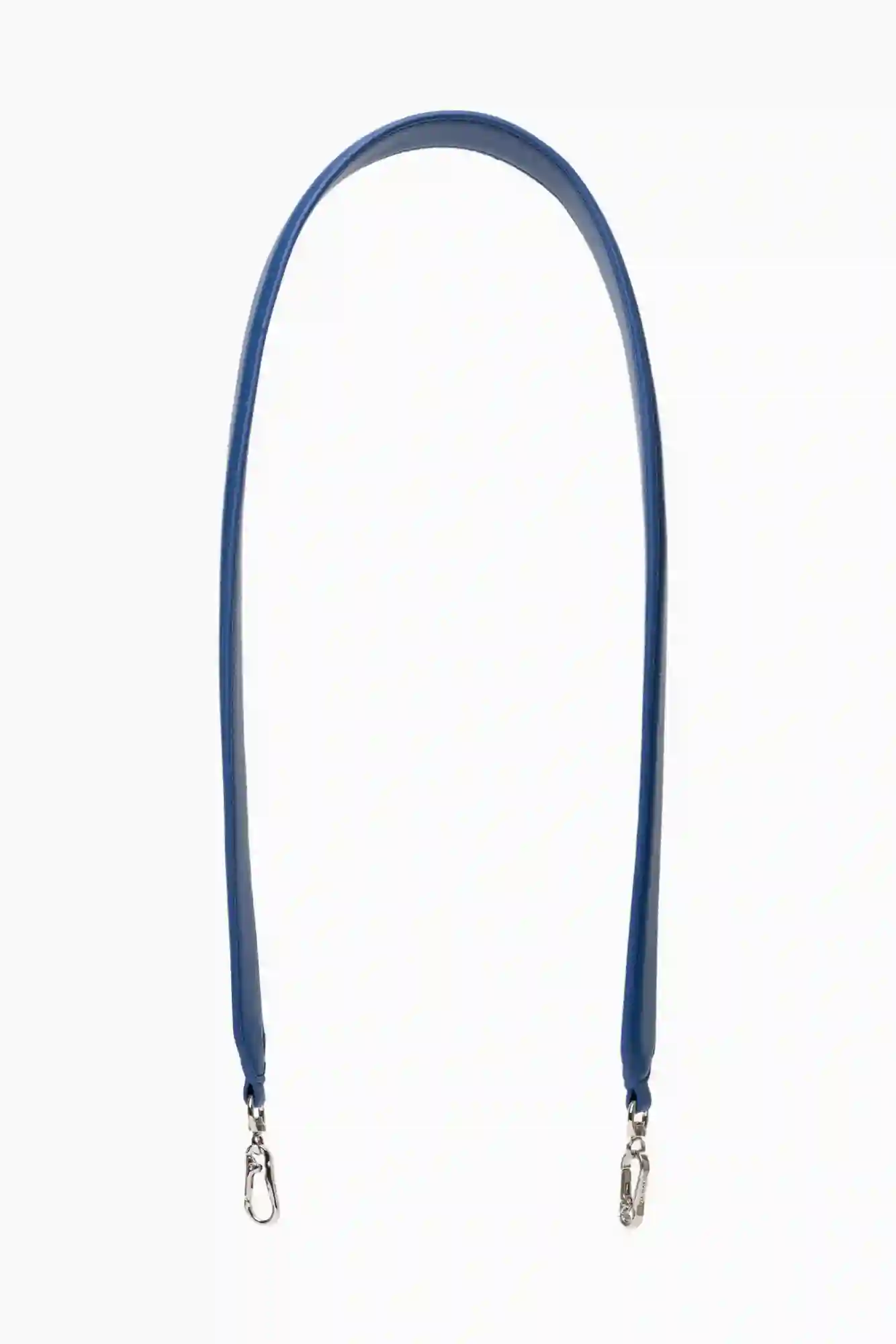 CADENA PIEL PLANA BANDOLERA AZUL / OLIVIA MAREQUE