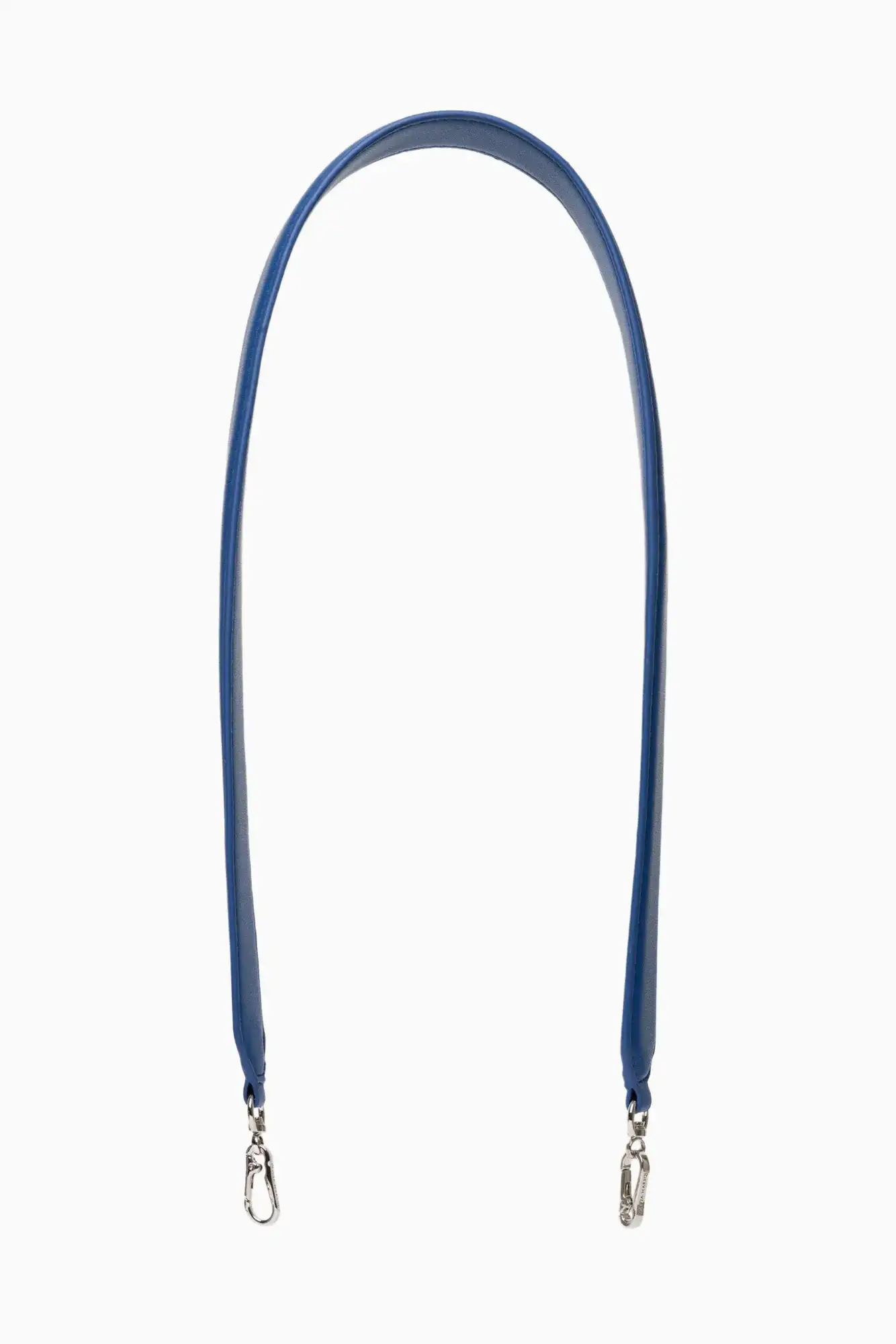 CADENA PIEL PLANA BANDOLERA AZUL / OLIVIA MAREQUE