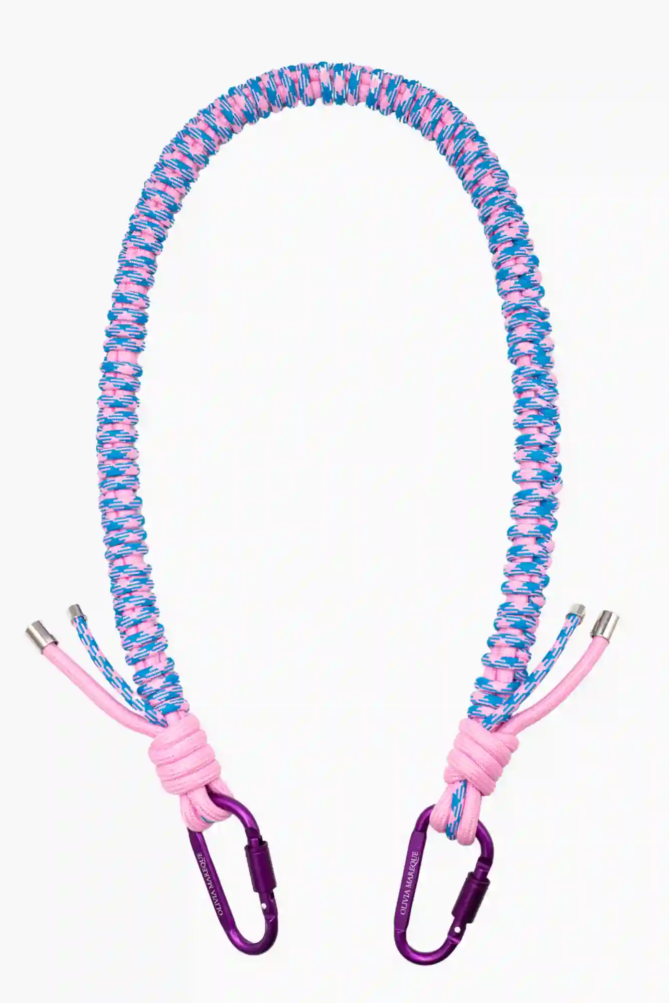 CADENA NYLON BANDOLERA ROSA Y AZUL / OLIVIA MAREQUE