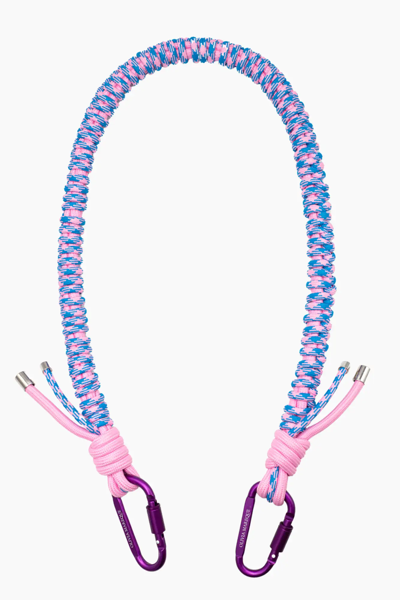 CADENA NYLON BANDOLERA ROSA Y AZUL / OLIVIA MAREQUE