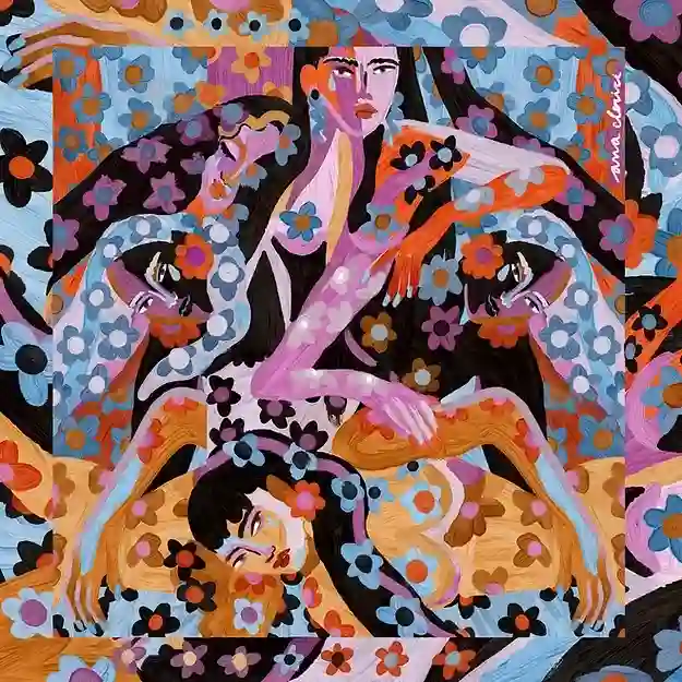 PAÑUELO "LÁGRIMAS FLOREADAS" / ANA CLERICI