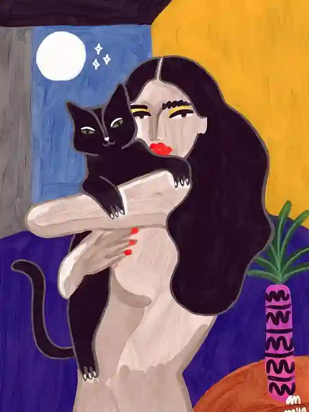 "CAT LOVER" PRINT / ANA CLERICI