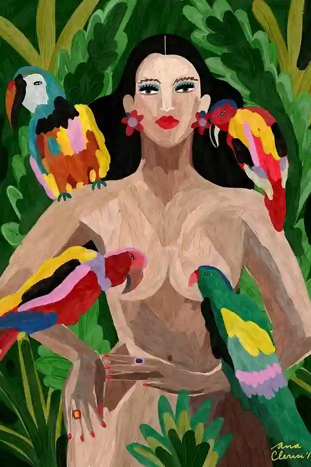"REINA DE LA SELVA" PRINT / ANA CLERICI
