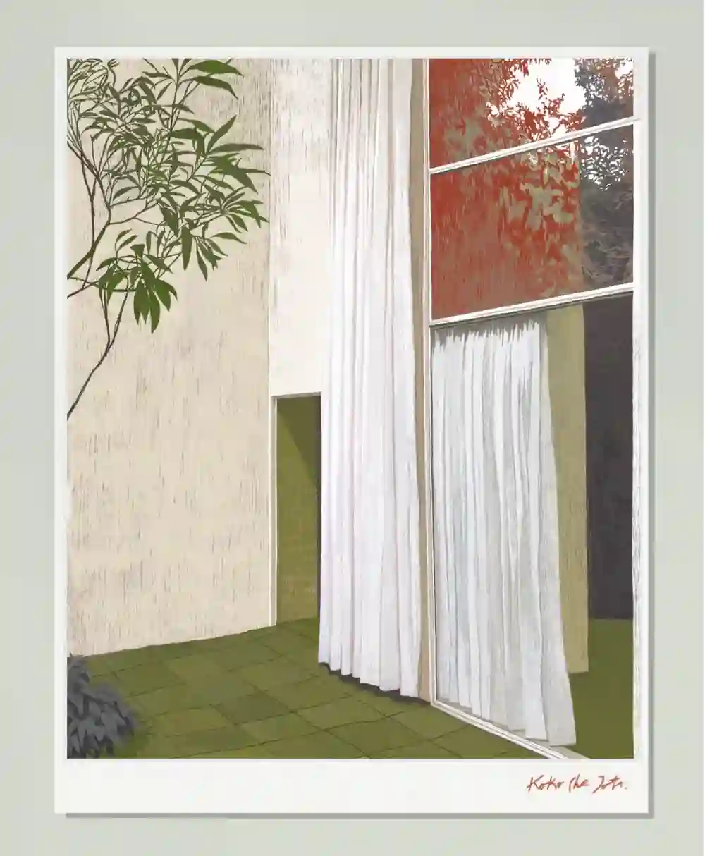 "RED YARD" PRINT / KOKO CHE JOTA