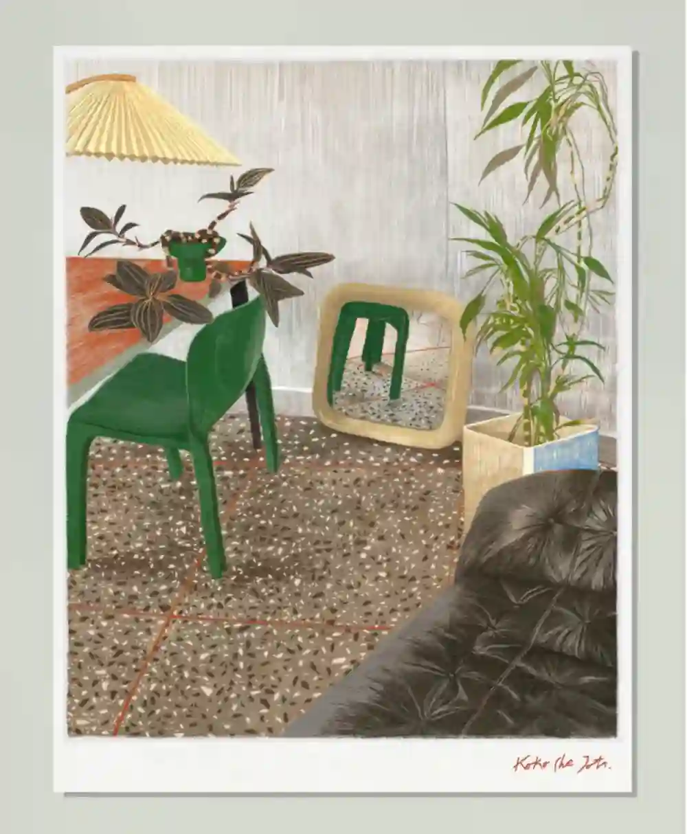 "His room is on point" print / koko che jota