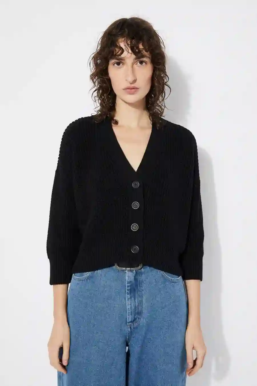 CARDIGAN SCLATER (NEGRO) / RITA ROW