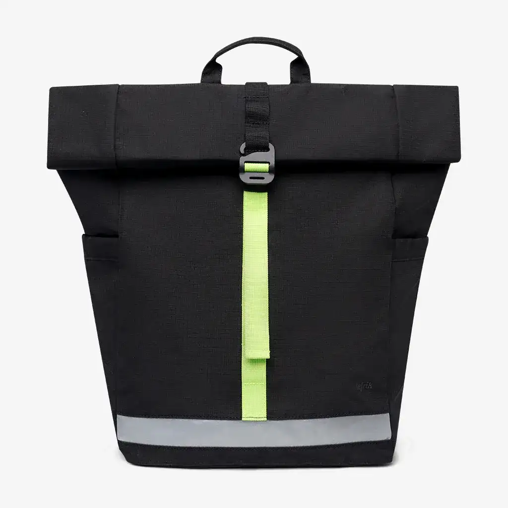 MOCHILA LARS ROLL VANDRA (BLACK LIME RIPSTOP) / LEFRFIK
