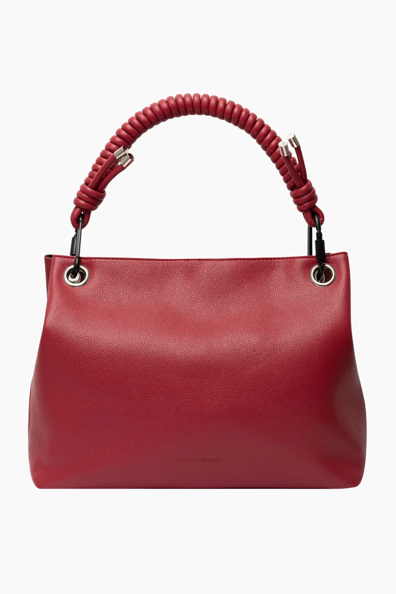 Petra Bag (Cherry) + Shoulder Curly Chain / Olivia Mareque