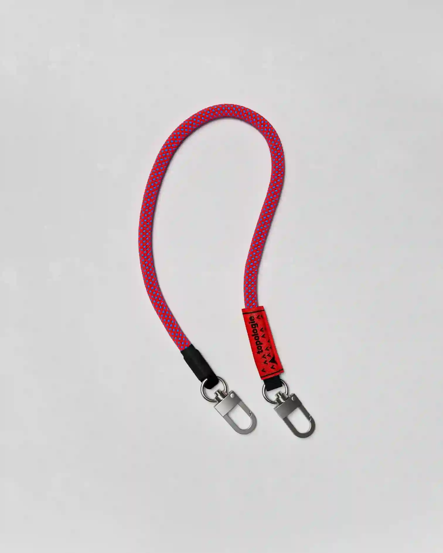 8MM WRIST STRAP (RED/BLUE LATTICE) / TOPOLOGIE