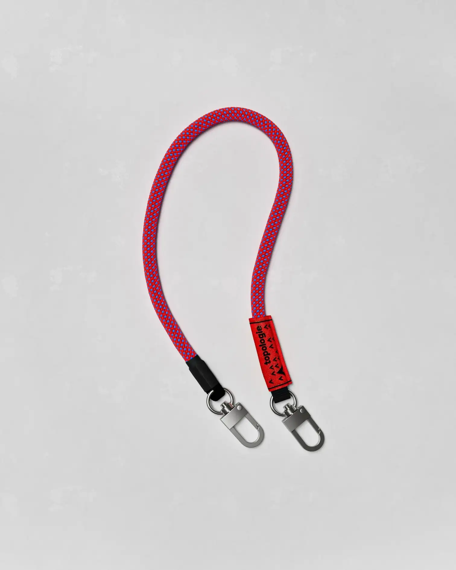 8MM WRIST STRAP (RED/BLUE LATTICE) / TOPOLOGIE