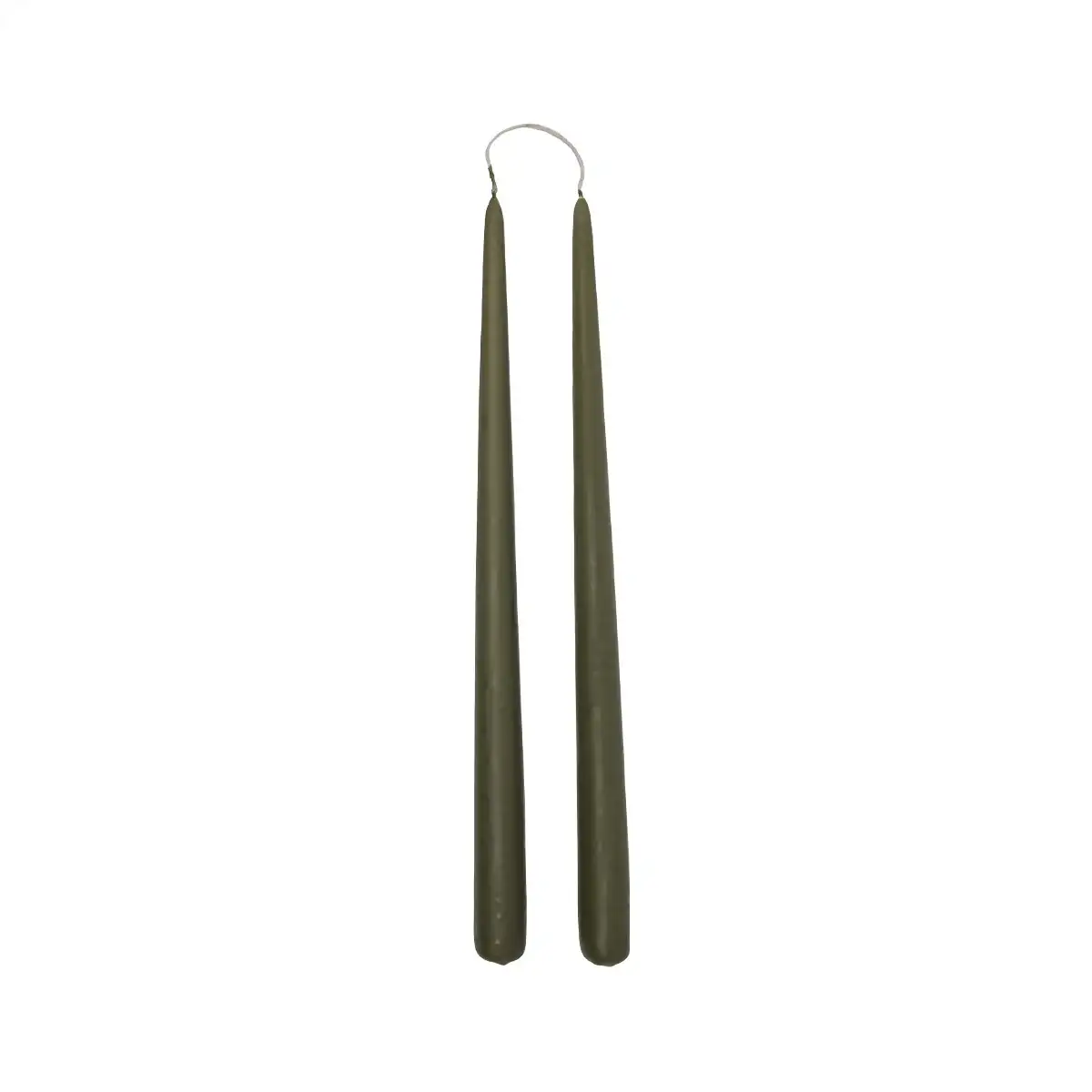 PACK 2 VELAS VERDE OLIVA L / OYOY