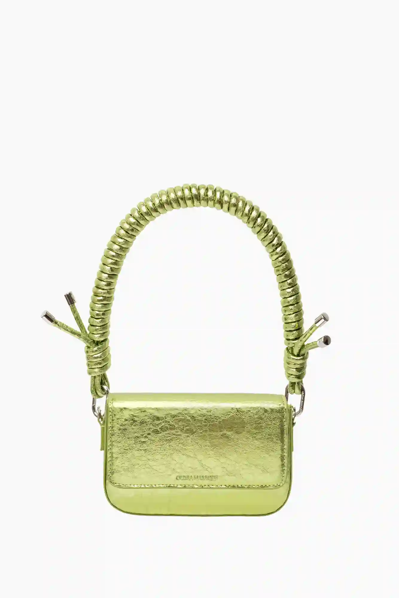 BOLSO PANTONE (VERDE METALIZADO) + CADENA RIZADA HOMBRO / OLIVIA MAREQUE