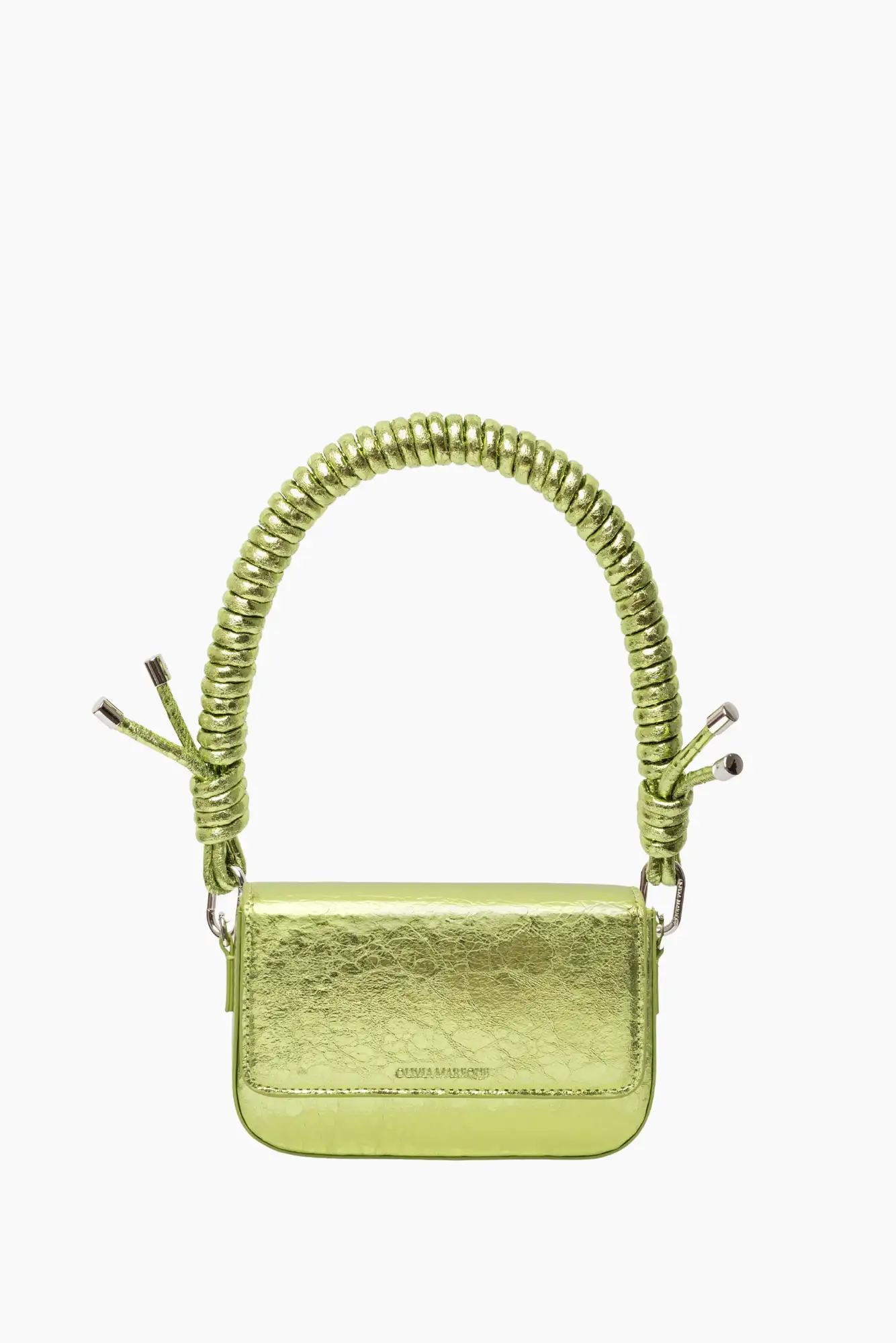 BOLSO PANTONE (VERDE METALIZADO) + CADENA RIZADA HOMBRO / OLIVIA MAREQUE
