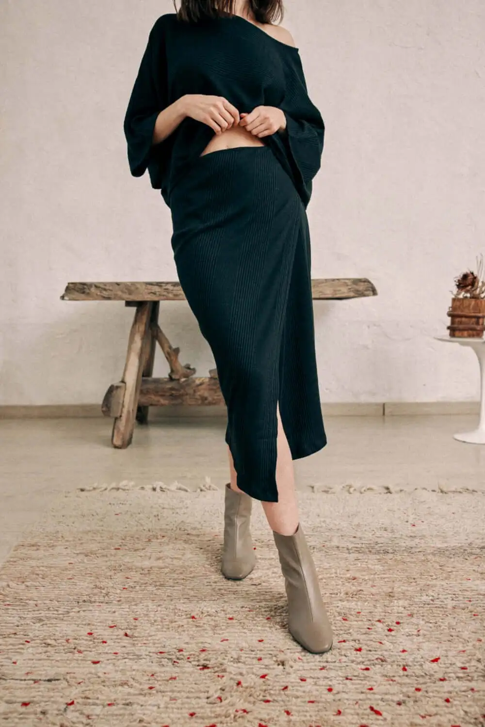 FALDA WRAP MIDI / COSSAC