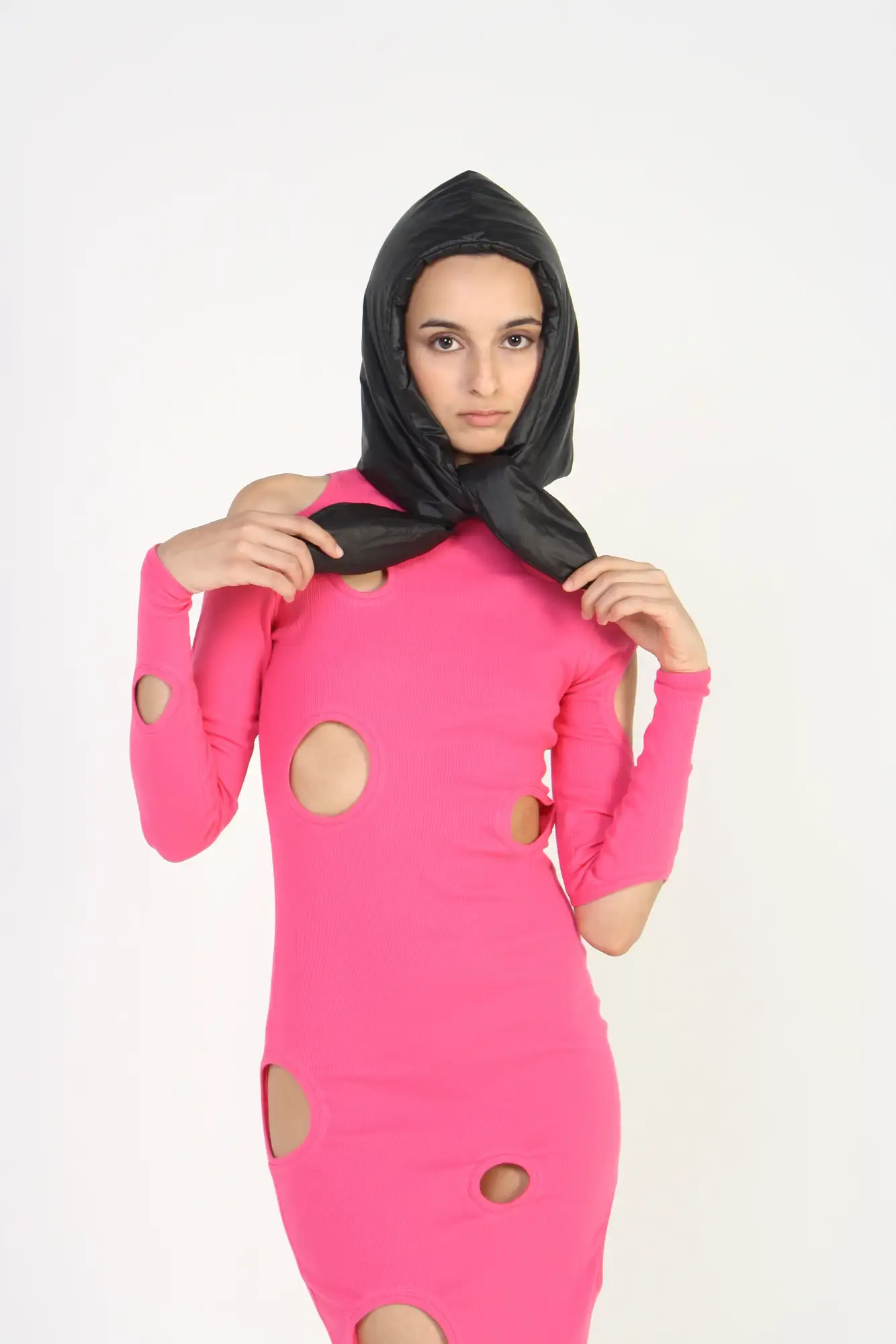 Black Puffer Hood
