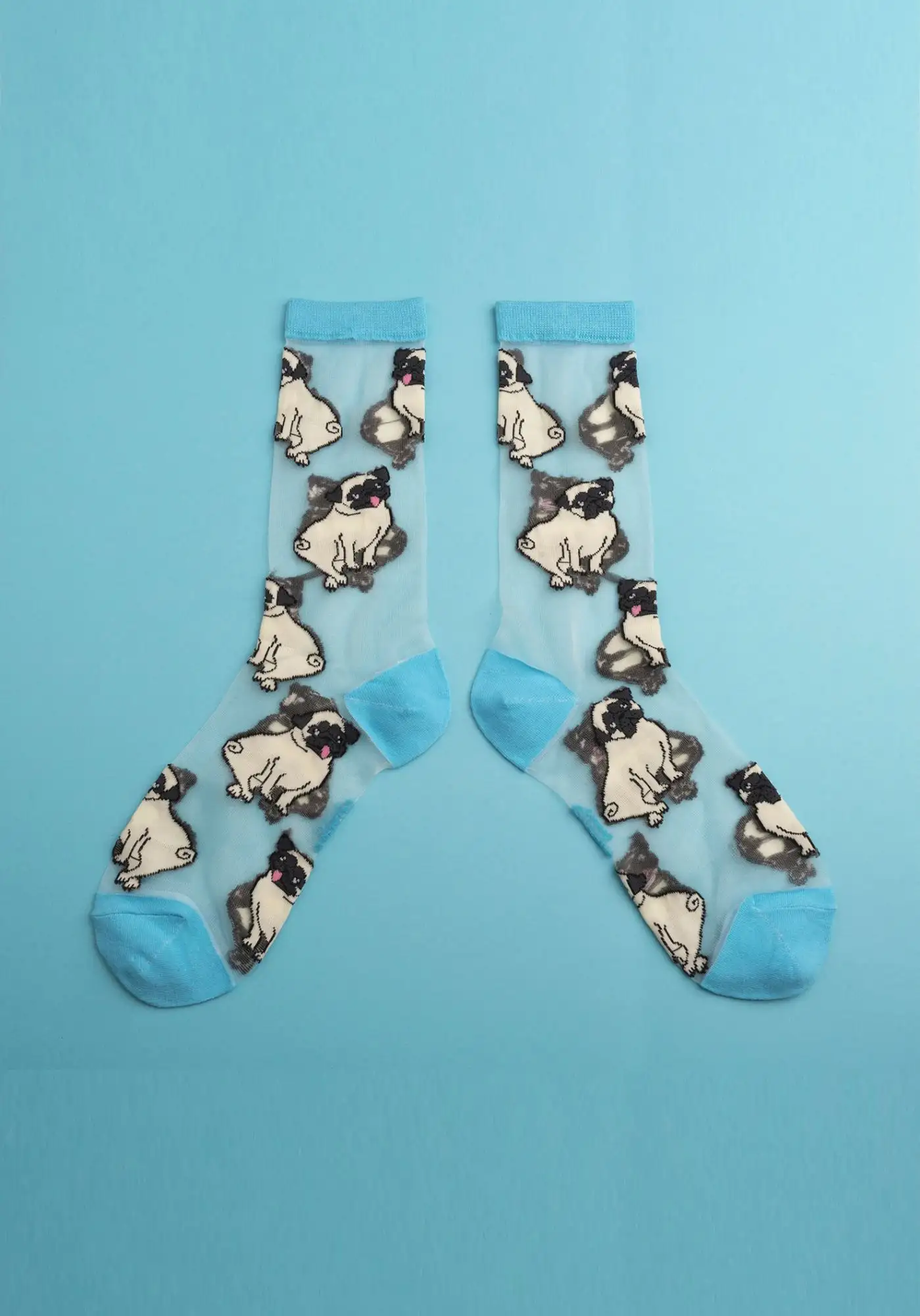 Transparent socks Pug - Image 4