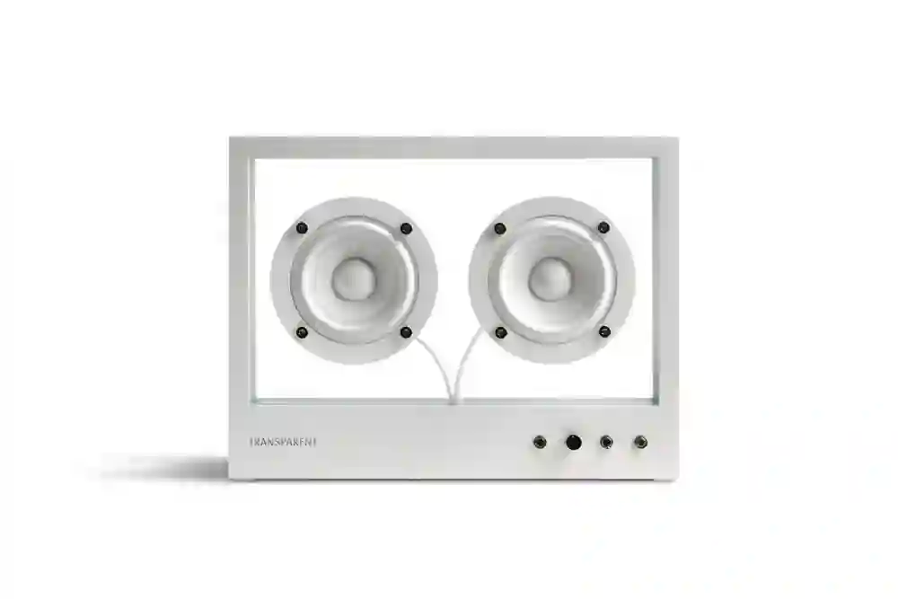 ALTAVOZ TRANSPARENT PEQUEÑO (BLANCO) / TRANSPARENT