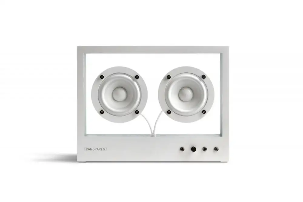 ALTAVOZ TRANSPARENT PEQUEÑO (BLANCO) / TRANSPARENT