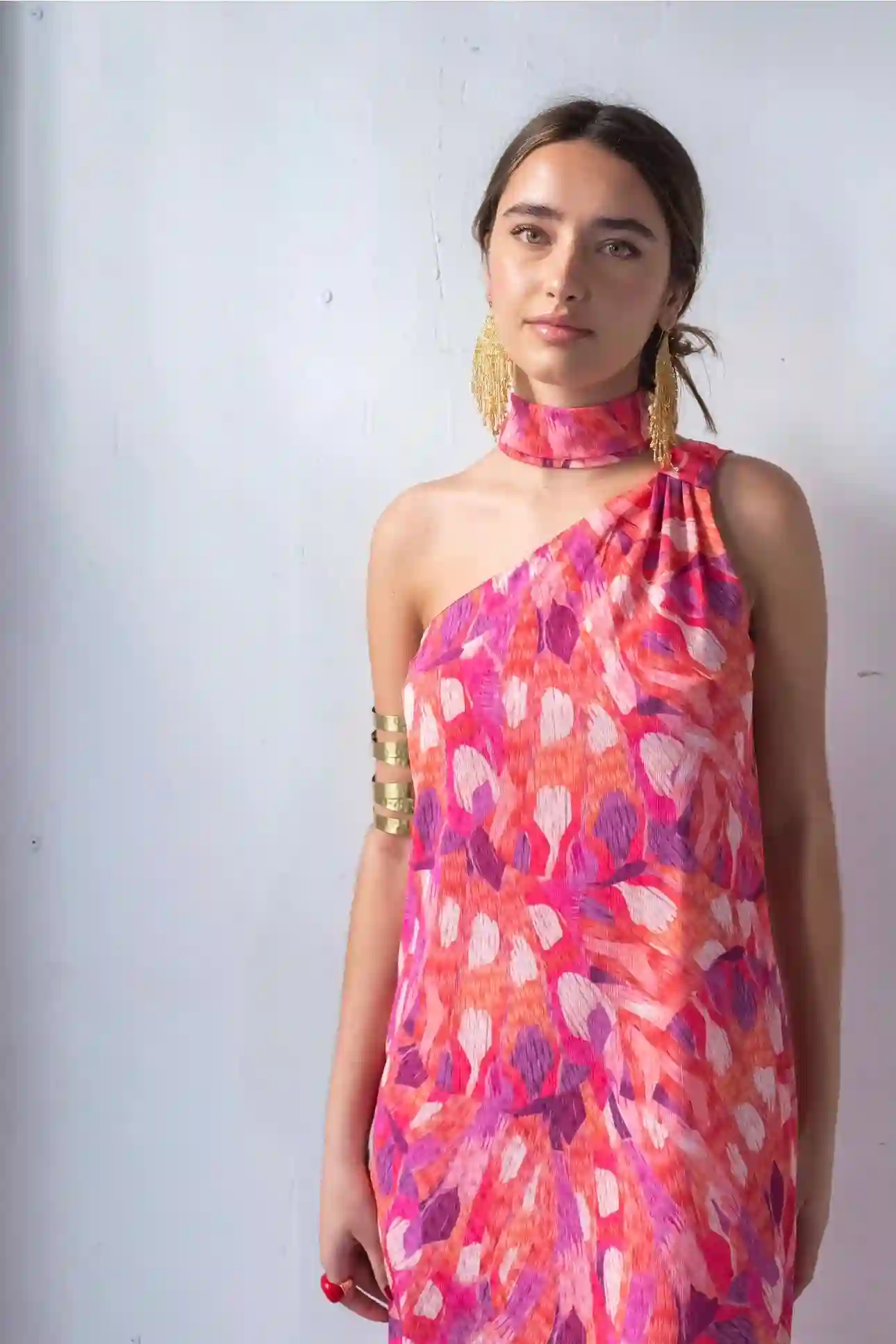 VESTIDO NIMES PINCELADAS CON LAZADA