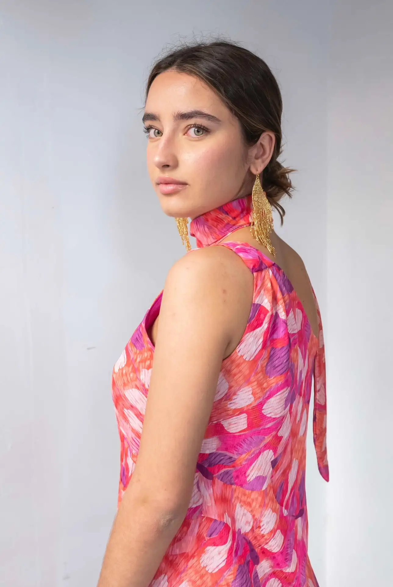 VESTIDO NIMES PINCELADAS CON LAZADA - Imagen 2
