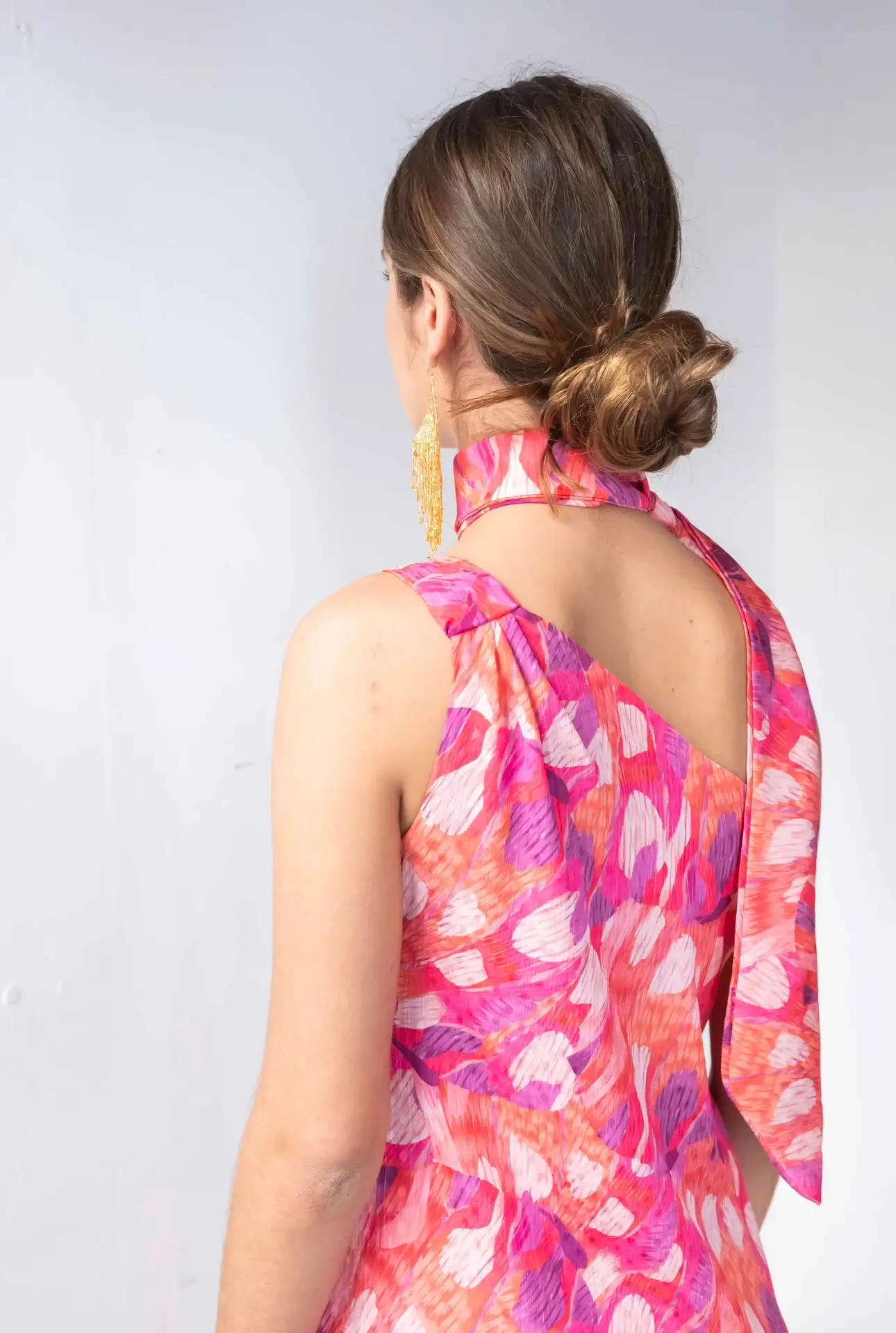 VESTIDO NIMES PINCELADAS CON LAZADA - Imagen 3