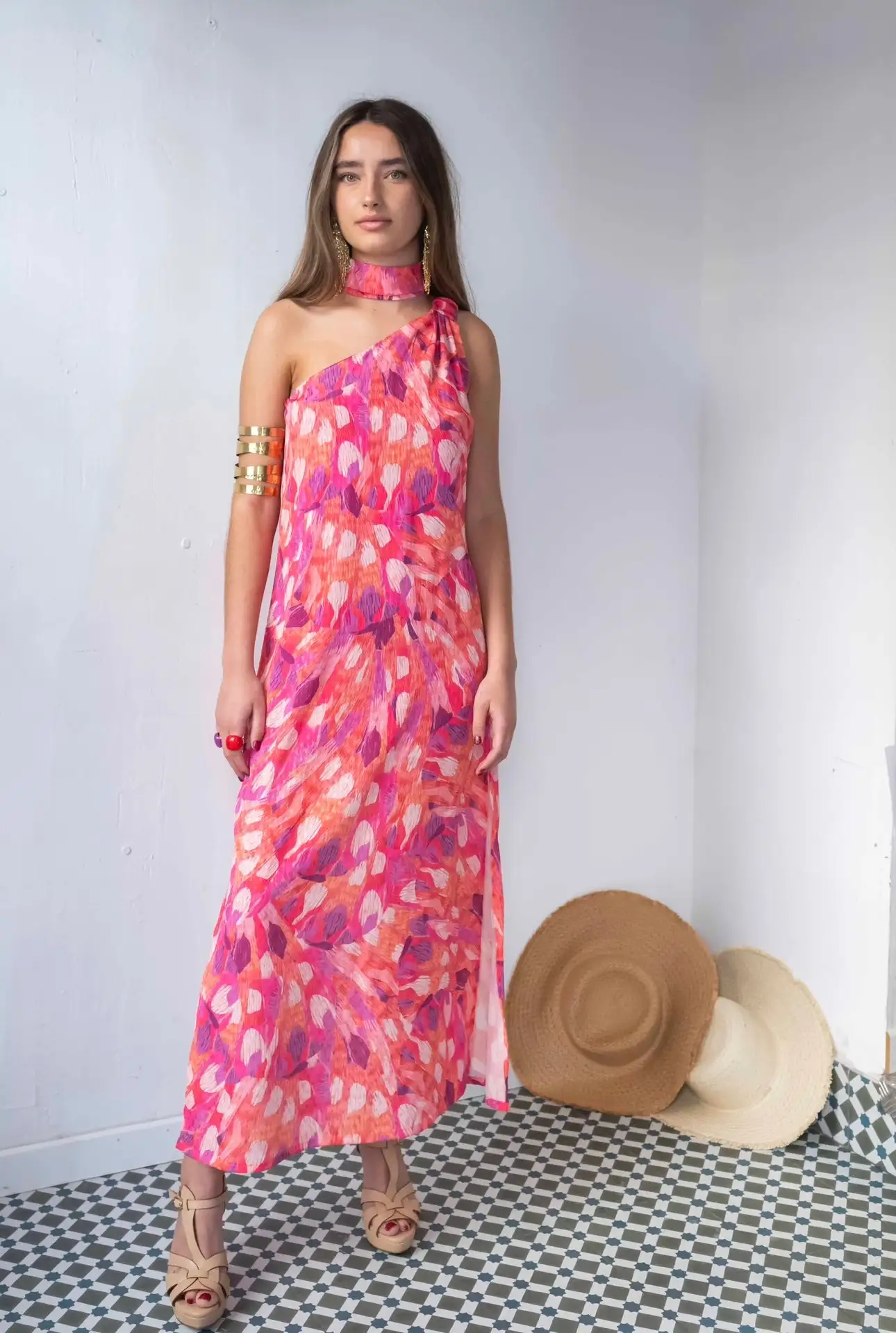 VESTIDO NIMES PINCELADAS CON LAZADA - Imagen 5