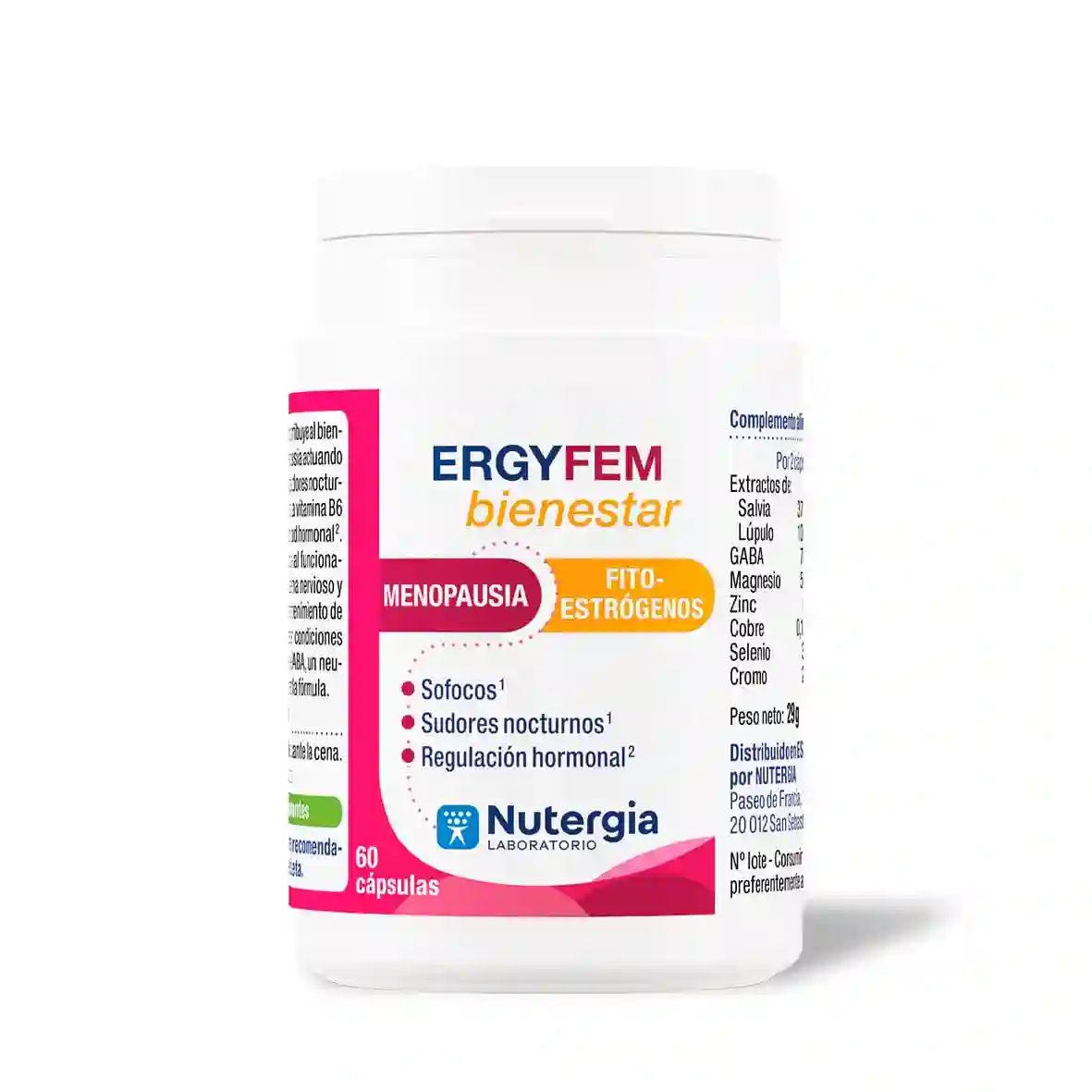Ergyfem Bienestar Nutergia 60 cápsulas