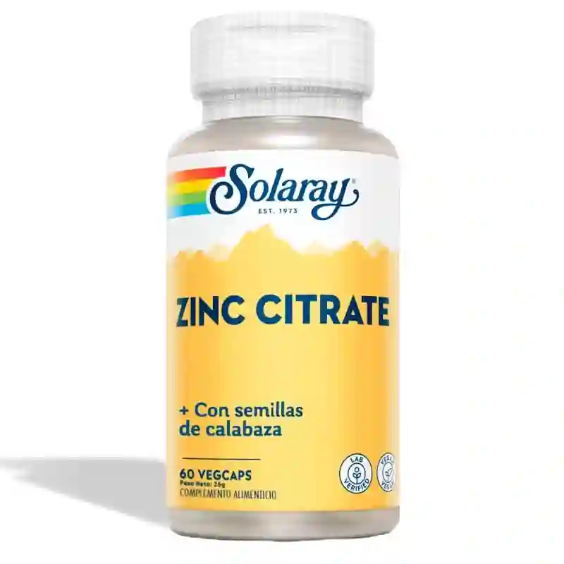 Zinc Citrate Solaray 60 Capsules