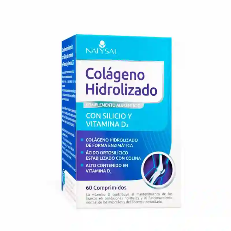 Hydrolyzed collagen with silicon and D3 Natysal 60 tablets