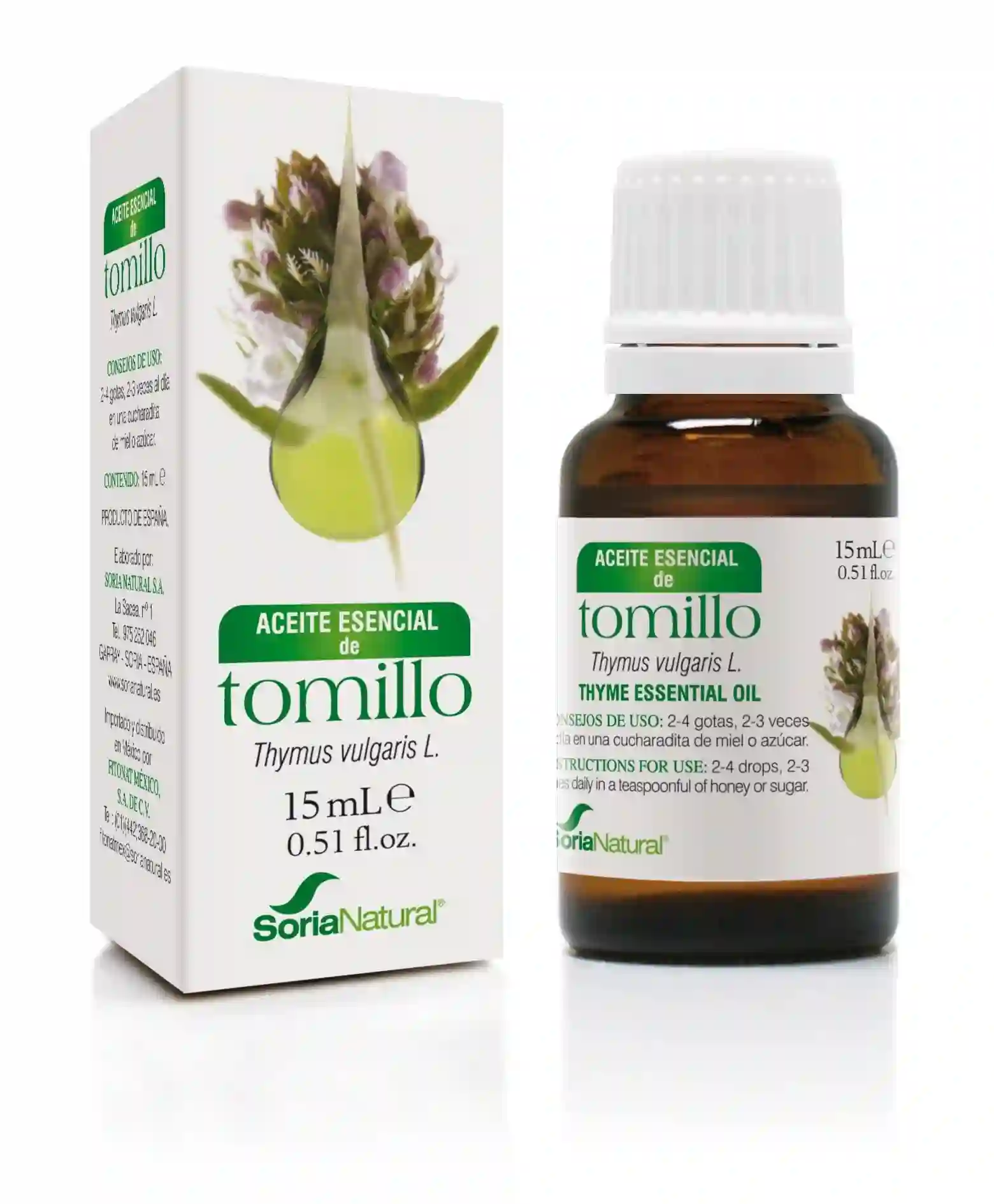 Natural Soria Tomillo ESSENTIAL OIL 15 ml