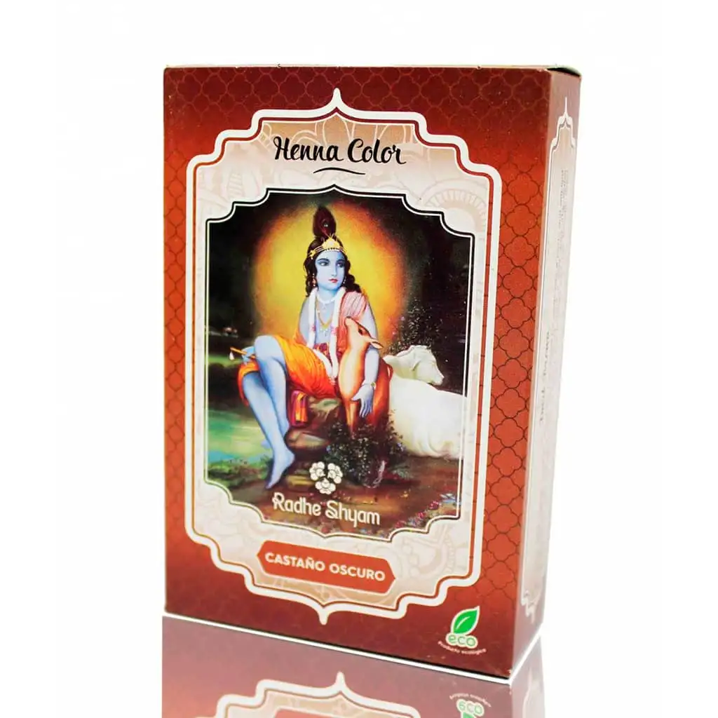 Henna Castaño Oscuro Radhe Shyam 100 g
