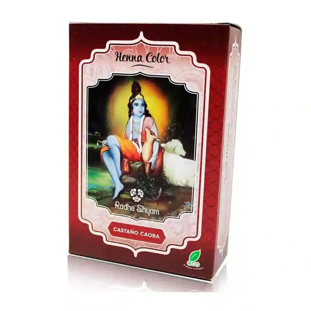 Henna Castaño Caoba Radhe Shyam 100 g