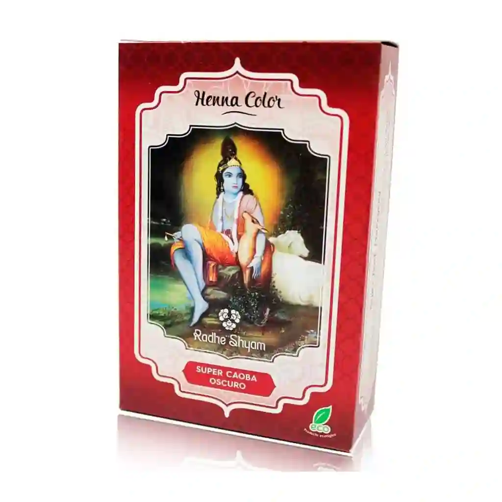 Henna Super Caoba Oscuro Radhe Shyam 100 g