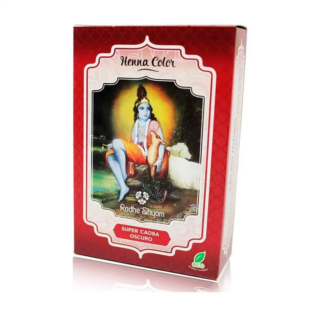 Henna Super Caoba Oscuro Radhe Shyam 100 g