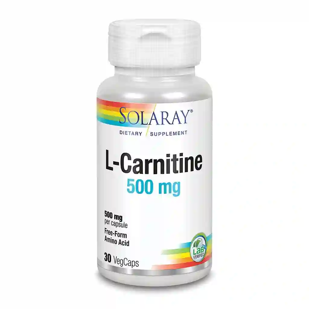 Acetyl l carnitina solaray 500 mg 30 capsules