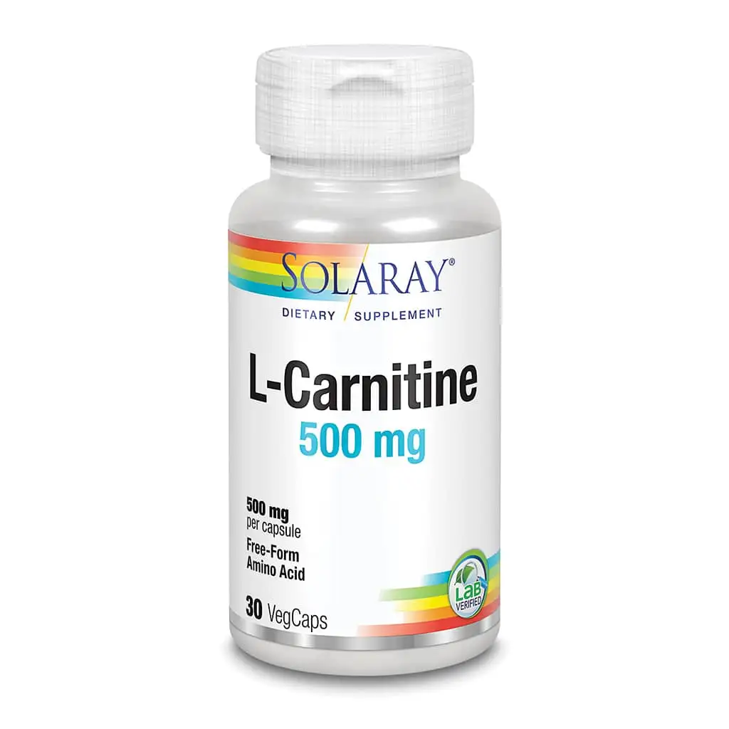 Acetyl l carnitina solaray 500 mg 30 capsules