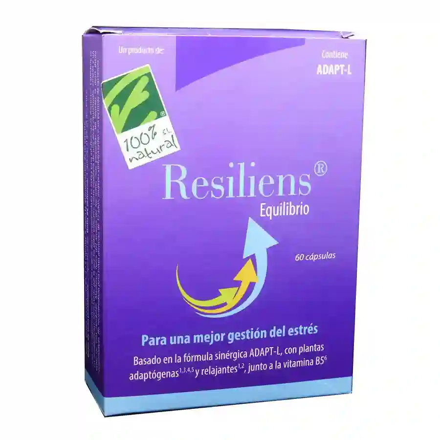 Resiliens Equilibrio Cien por Cien Natural 60 cápsulas
