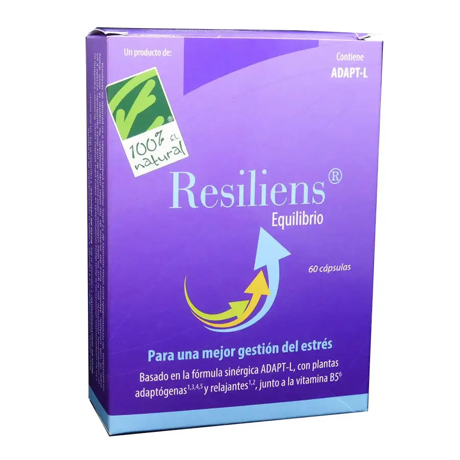 Resiliens Equilibrio Cien por Cien Natural 60 cápsulas