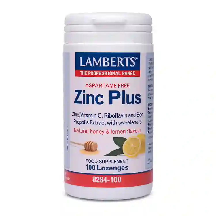 Zinc Plus. No aspartamo Lamberts 100 tablets